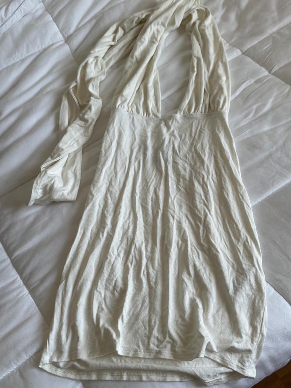 Asos luxe white dress